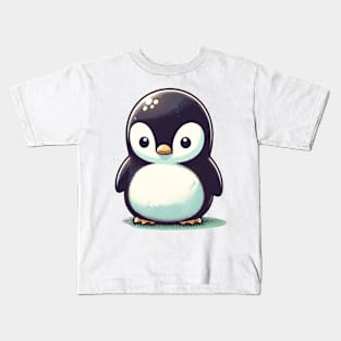 Cute penguin sad Kids T-Shirt